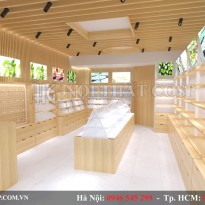Thiết kế nội thất shop mỹ phẩm chị Thủy – Chùa Bộc, Hà Nội